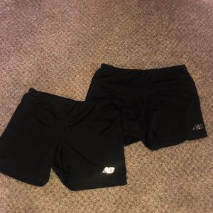 2 pairs of new balance shorts for girls